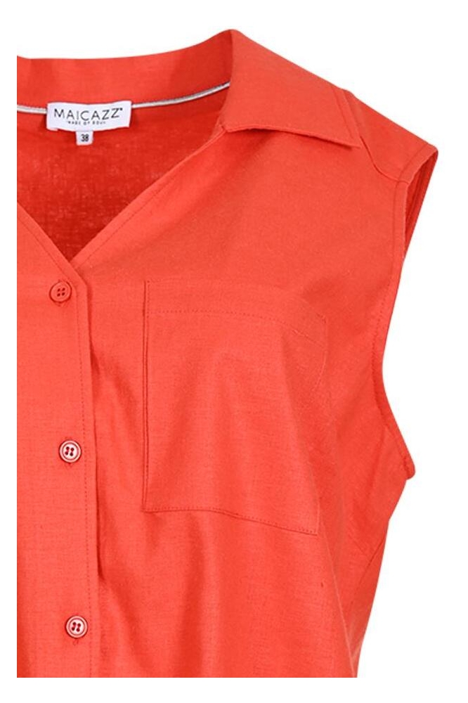 JOLENE SLV BLOUSE SU25 20 307 CORAL